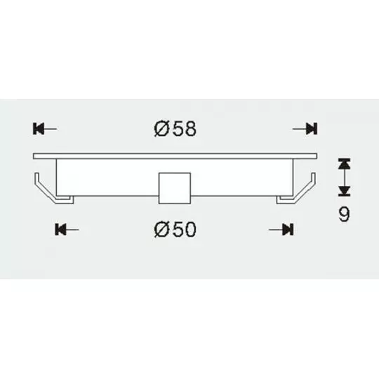 LED2 - LED Spot encastrable SPOT LED/9W/230V blanc IP44