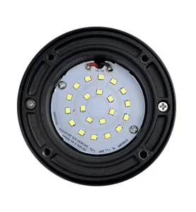 Pack de 5 Spots Encastrables Sol Blanc du Jour 6500K DC12V 2W 110lm Étanche IP67 Rond - perçage 85mm Diffuseur Dépoli