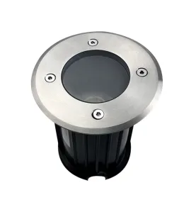 Pack de 5 Supports Spots Encastrables Sol GU5.3 DC12V Étanche IP67 Rond - perçage 90mm Diffuseur Transparent