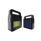 Enceinte Bluetooth Portable Solaire + Lampe - Noir