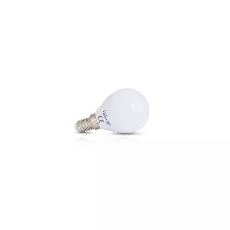 LED VISION-EL  6 W  P45  BULB E14 4000K BLISTER X 2