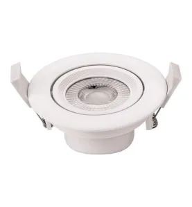 Downlight LED 5W rond ∅90mm Blanc - Blanc du Jour 6000K