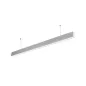 LED Linear Suspended Light Silver Body