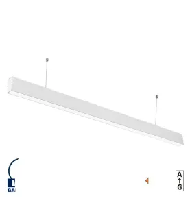 LED Linear Suspended Light White Body