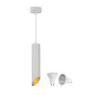 Suspension 1*5W pour 1 ampoule GU10 Blanc - Blanc Chaud 2700K