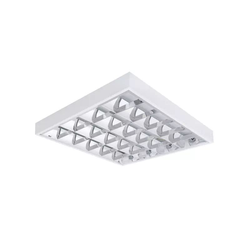 Dalle avec Grille saillie, saillie 615x615mm pour Tubes LED T8 4x18W Max