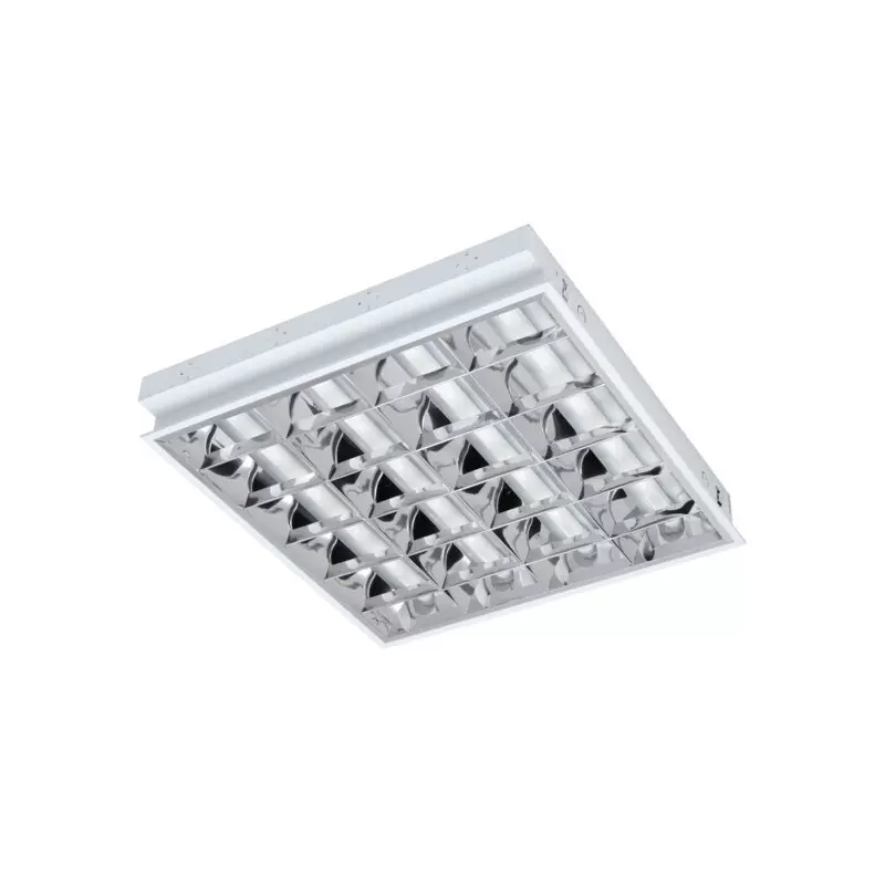 Dalle avec Grille encastrable 610x595mm pour Tubes LED T8 4x18W Max REGIS