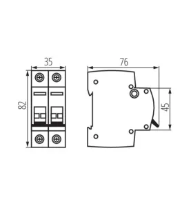 Interrupteur-sectionneur modulaire sur rail KMI