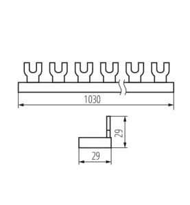 Barre de pontage en cuivre fourche KBB