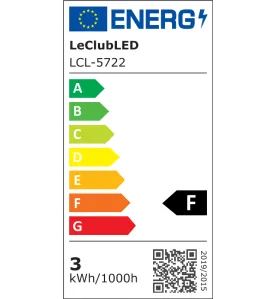 Spot LED Encastrable Compact Noir 3W 300lm (25W) 120° AC220-240V - Blanc Froid 6000K perçage 55mm