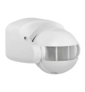 Détecteur de Mouvement PIR Blanc AC220-240V 12m IP44 H160/V20°