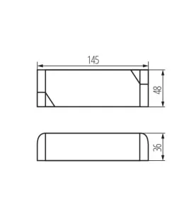 Alimentation LED AC220-240V 30W 145mm