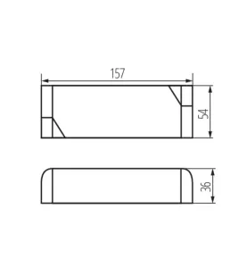 Alimentation LED AC220-240V 60W 157mm