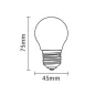 Ampoule LED E27 G45 3,5W 300lm (28W) 240° Ø45mm - Blanc Chaud 2700K