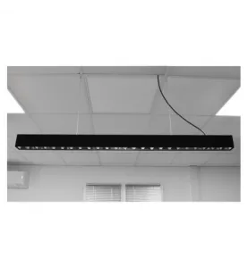 Linéaire LED Dimmable AC220/240V 50W 6000lm 60° 1500mm IP20 IK08 Noir - Blanc Naturel 4000K