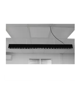 Linéaire LED Dimmable AC220/240V 30W 3600lm 60° 1150mm  IP20 IK08 Noir - Blanc Naturel 4000K