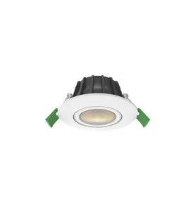 Spot LED Encastrable Dimmable AC220-230V 8W 750lm 38° Orientable à 360° Ø96mm Étanche IP65 IK08  - CCT perçage Ø80mm