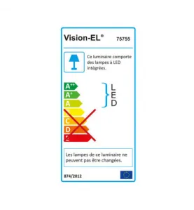 Linéaire LED Encastrable Prismatique AC220/240V 18W 3000lm 65° IP20 IK08 615mm - Blanc Naturel 4000K