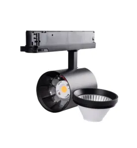 Projecteur LED sur Rail Triphasé AC220-240V 30W 3000lm 60° IP20 - Blanc Naturel 4000K