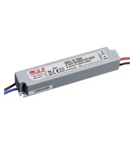 Alimentation LED 12V DC 8,4W Étanche IP67