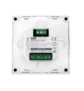 Télécommande DMX512 Tactile Murale Dimmable Radiofréquence 4 Zones Blanc - RGBW