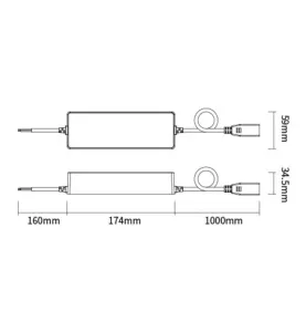 Driver LED Dimmable AC/DC220-240V Max 1.9A Max 400W pour Luminaire RGB