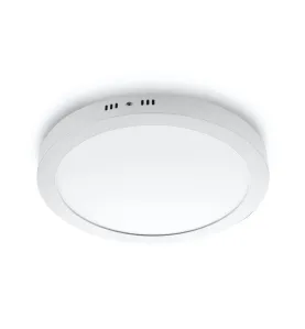 Plafonnier de surface LED 24W rond Φ300mm - Blanc Chaud 3000K