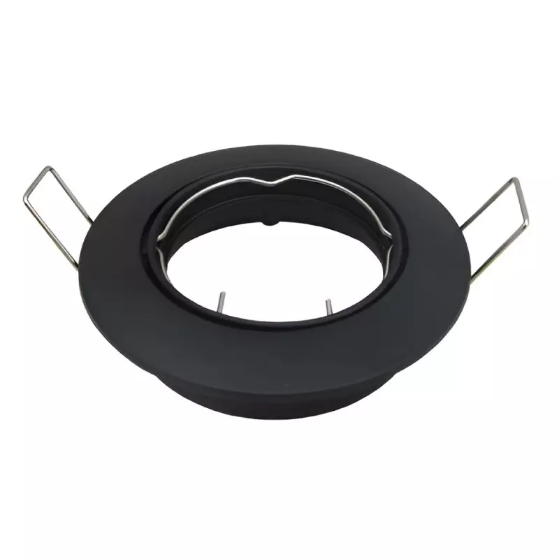 Support encastrable rond orientable Noir