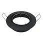 Support encastrable rond orientable Noir