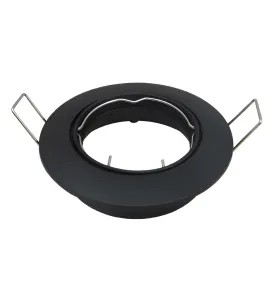 Spot encastrable orientable de forme ronde Noire