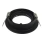 Support encastrable rond orientable Noir