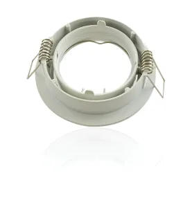 Spot encastrable orientable de forme ronde blanc