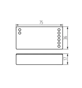 Contrôleur LED CTRL 12/24V RGBW CCT - Classe III