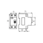 Disjoncteur différentiel avec protecteur de surtension KRO6 - 25A, 30mA, IP20