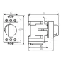 Interrupteur-sectionneur modulaire sur rail KMI-R 40A IP20 2 modules