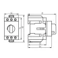 Interrupteur-sectionneur modulaire sur rail KMI-R - 125A 3 modules