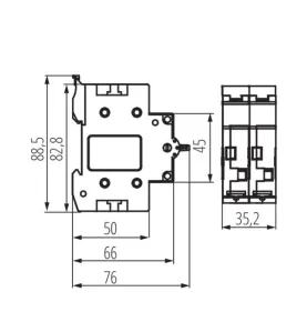 Interrupteur KCS 40A IP20 - Connexion rapide et sécurisée