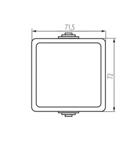 Interrupteur simple TEKNO - IP54, 10AX, 250V AC