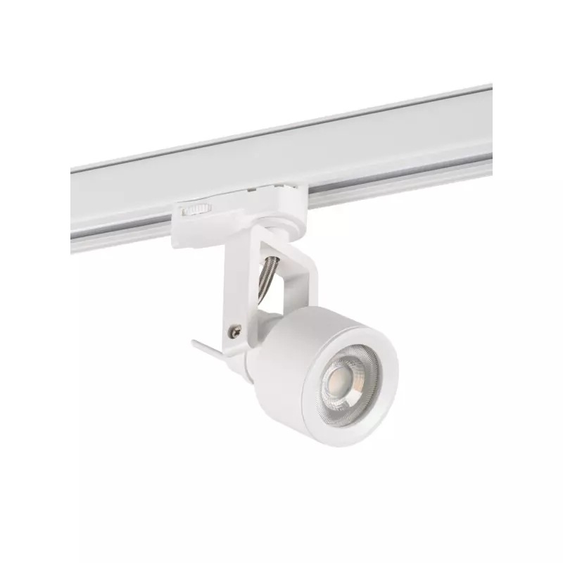 Projecteur sur rail ACORD ATL5 GU10 - 10W max, Classe I, IP20, 120° orientable