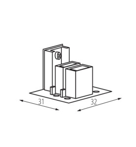 Capuchon pour système de rails TEAR N - Classe I, IP20, 16A, 50Hz