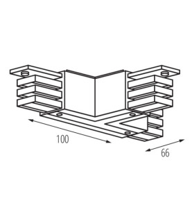 Connecteur de type T pour système de rails TEAR N - 16A, IP20, Classe I