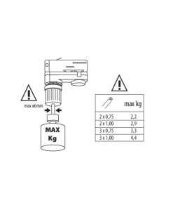 Accessoire pour système de rails TEAR N PADAPTOR - Classe I, 10A, IP20, 200-240V AC