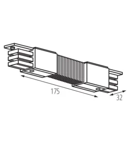 Connecteur flexible pour système de rails TEAR N - 16A, Classe I, IP20