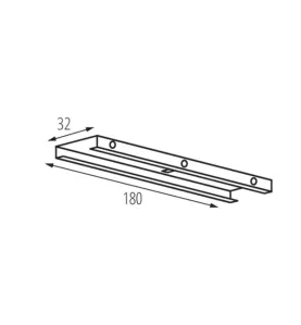 Support de montage/raidisseur pour système de rails TEAR N - Classe I, IP20, 200-240V AC