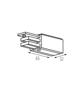 Raccordement électrique pour système de rails TEAR N - Classe I, IP20, 16A, 200-240V AC