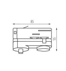 Accessoire pour système de rails TEAR N PADAPTOR - Classe I, IP20, 200-240V AC