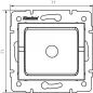 Obturateur LOGI - IP20, 71mm x 71mm