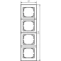 Cadre quadruple vertical LOGI - 294mm x 81mm