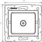 Prise TV de passage LOGI - 71 x 71 mm