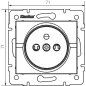 Prise de courant simple avec protection des contacts LOGI - 16A, Classe I, IP20